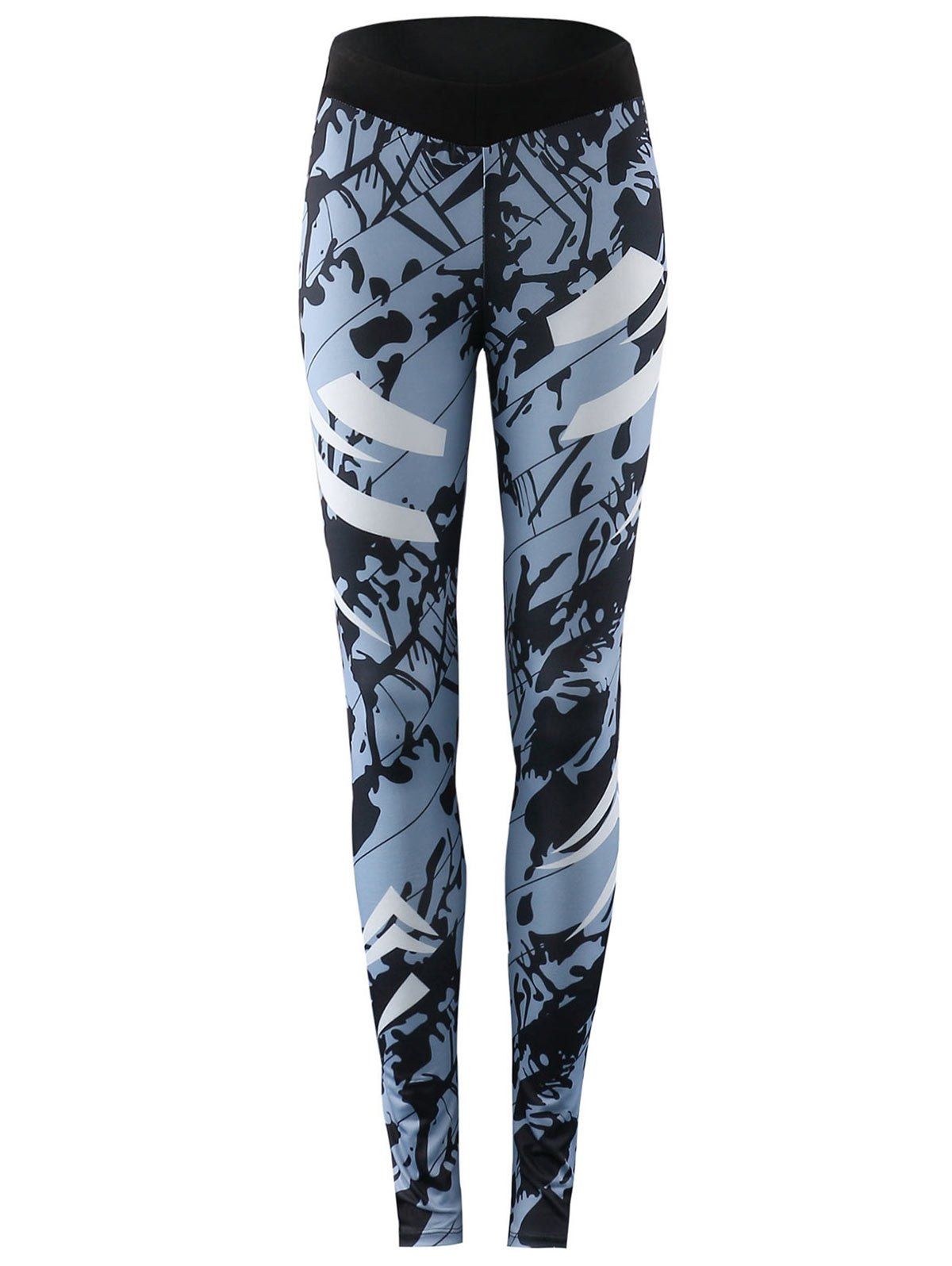 

Tie Dye Chevron Sport Leggings, Blue