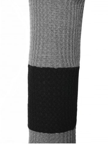 

Plus Size Turtleneck Two Tone Knitwear, Carbon gray