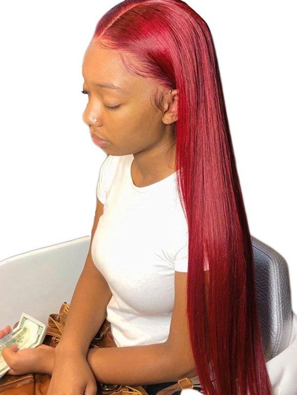 45 Off Long Middle Part Straight Party Cosplay Synthetic Lace