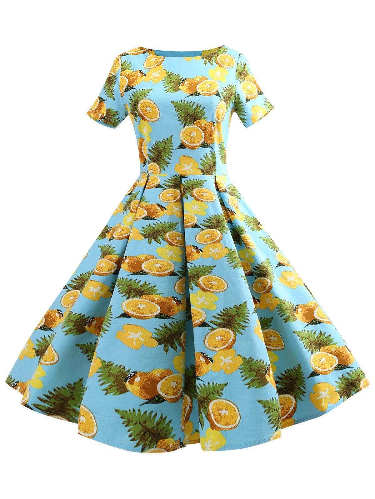vintage lemon dress