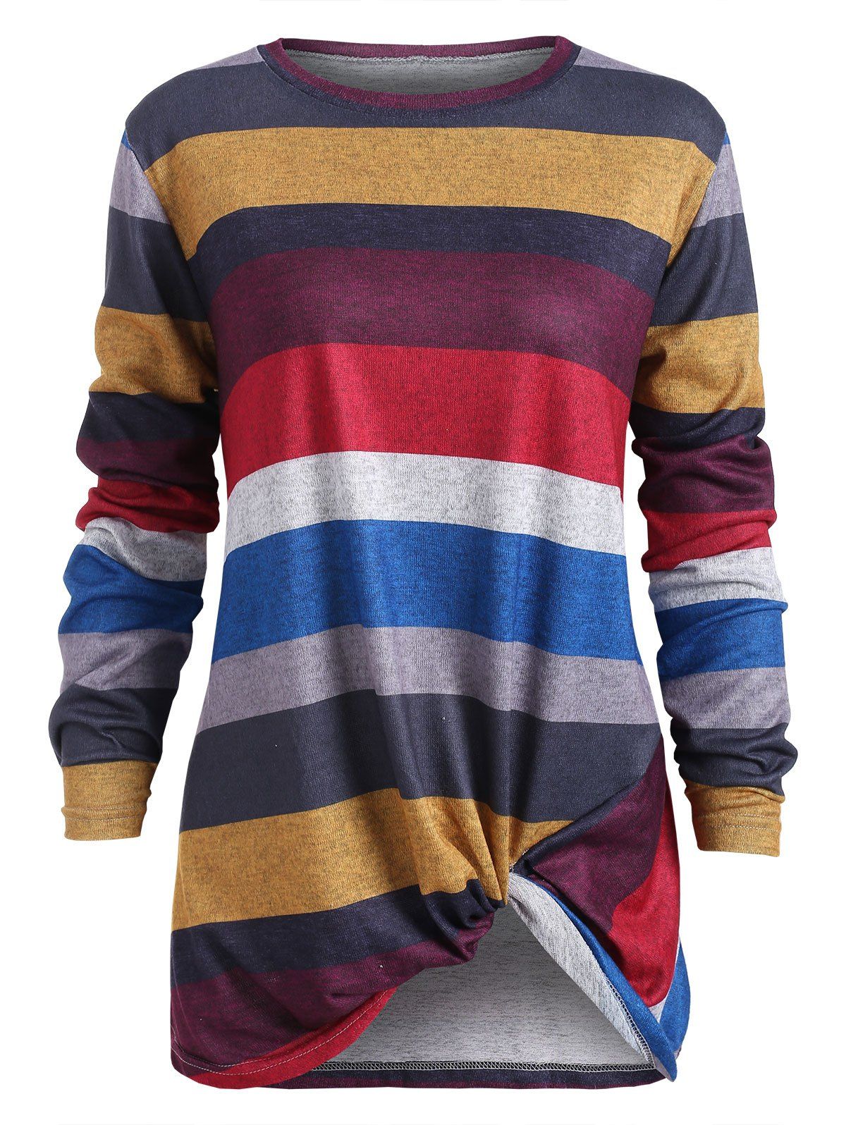 color block striped tee