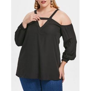 

Plus Size Cut Out Top, Black