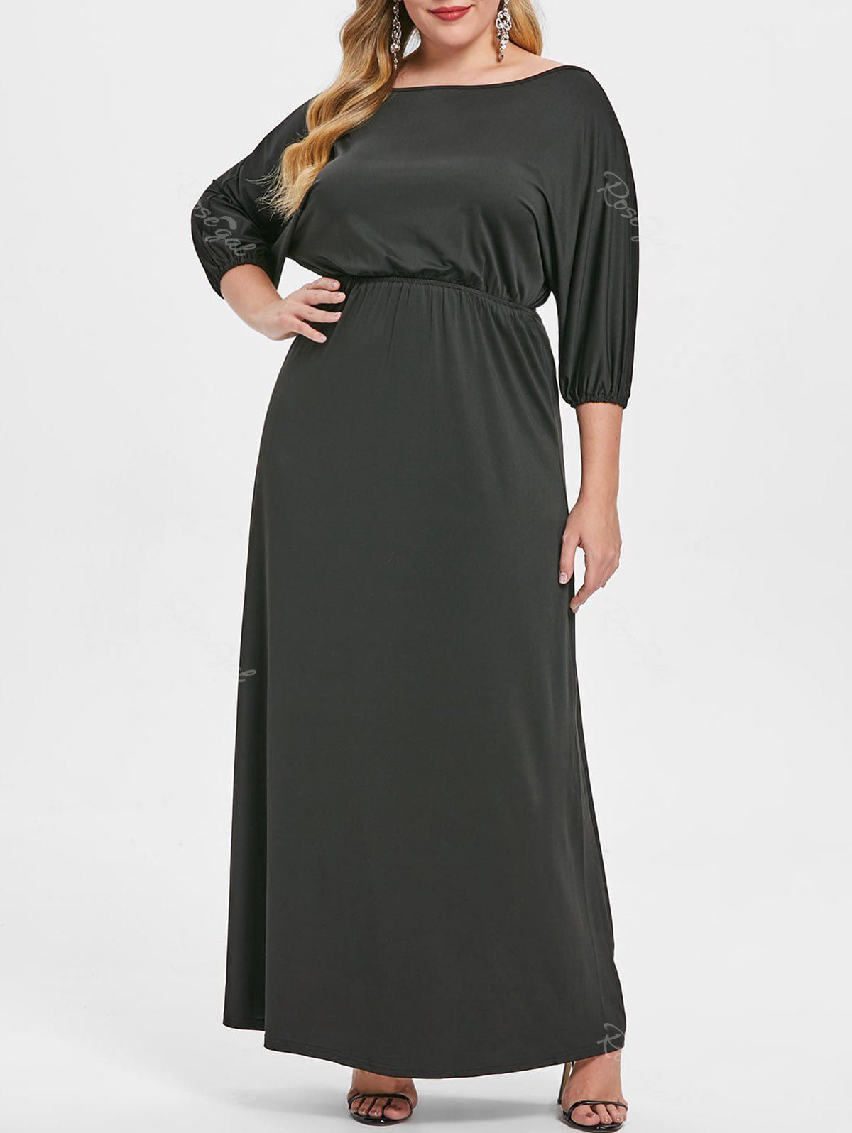 plus size floor length dresses
