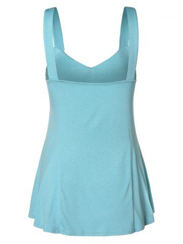 

Ruched Tank Top, Light blue