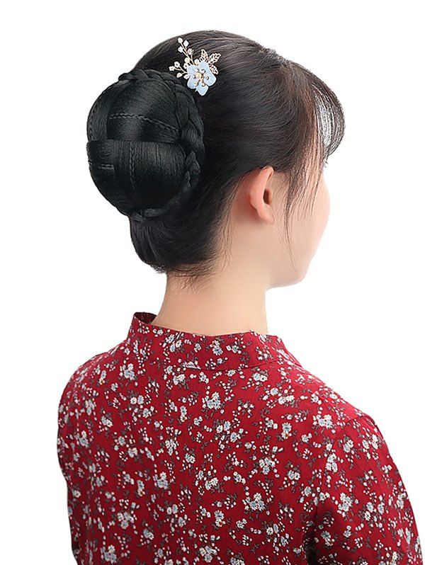 29 Off Short Braided Synthetic Hair Bun Rosegal
