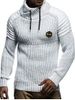Applique Drawstring Pullover Sweater -  