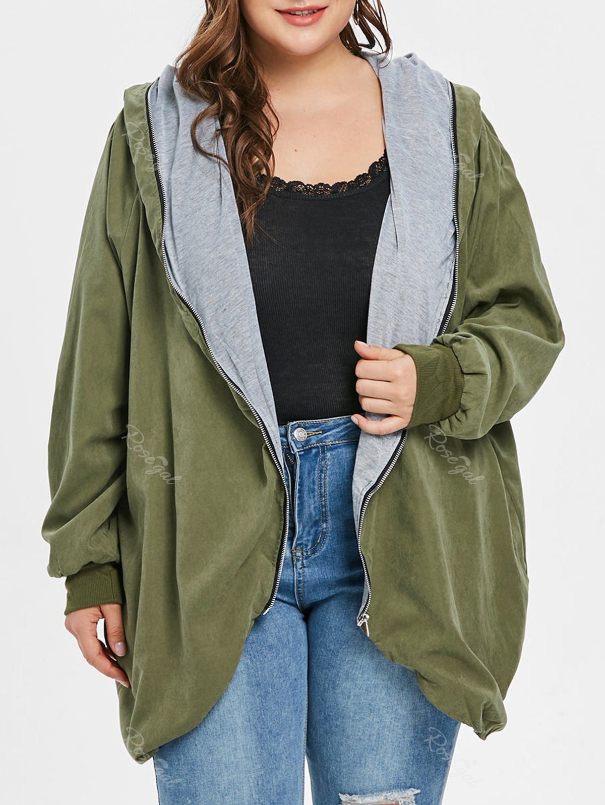 rosegal plus size coats