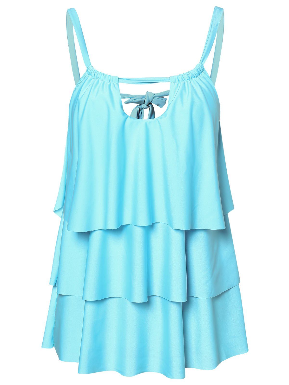 

Cut Out Cami Tankini Set, Tron blue
