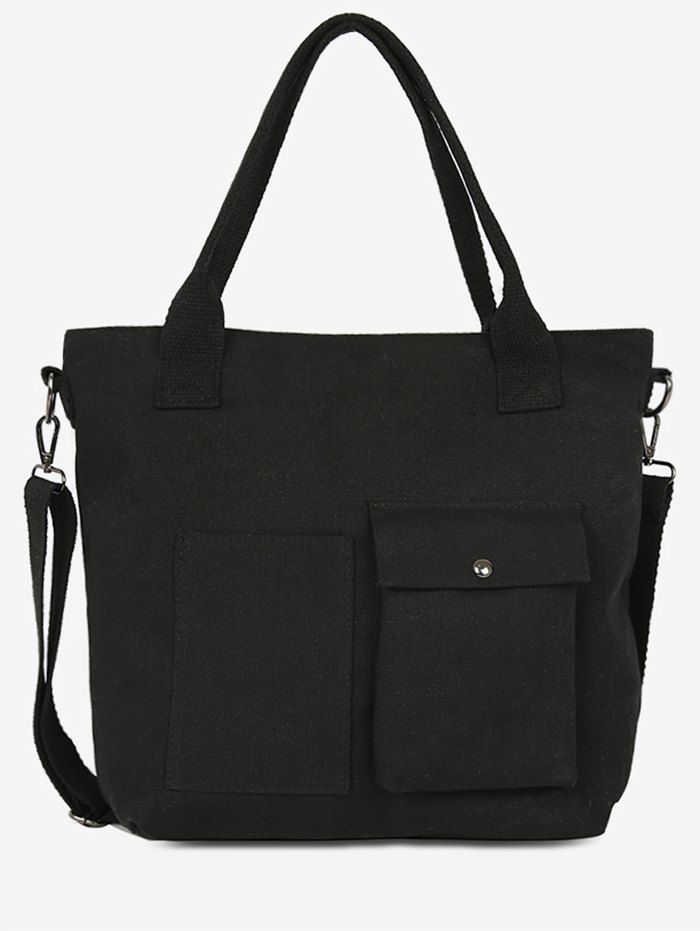 

Simple Style Large Capacity Handbag, Black
