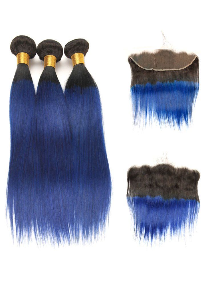 55 Off 3pcs Ombre Straight Brazilian Virgin Human Hair Weaves
