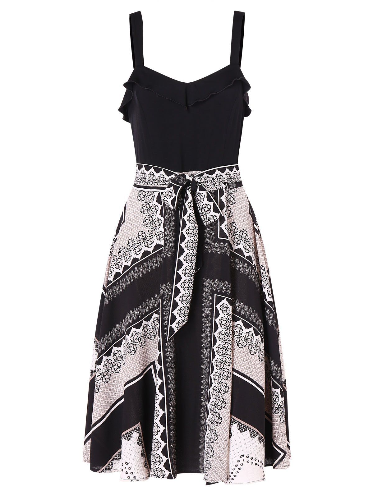 

A Line Tribal Print Dress, Milk white