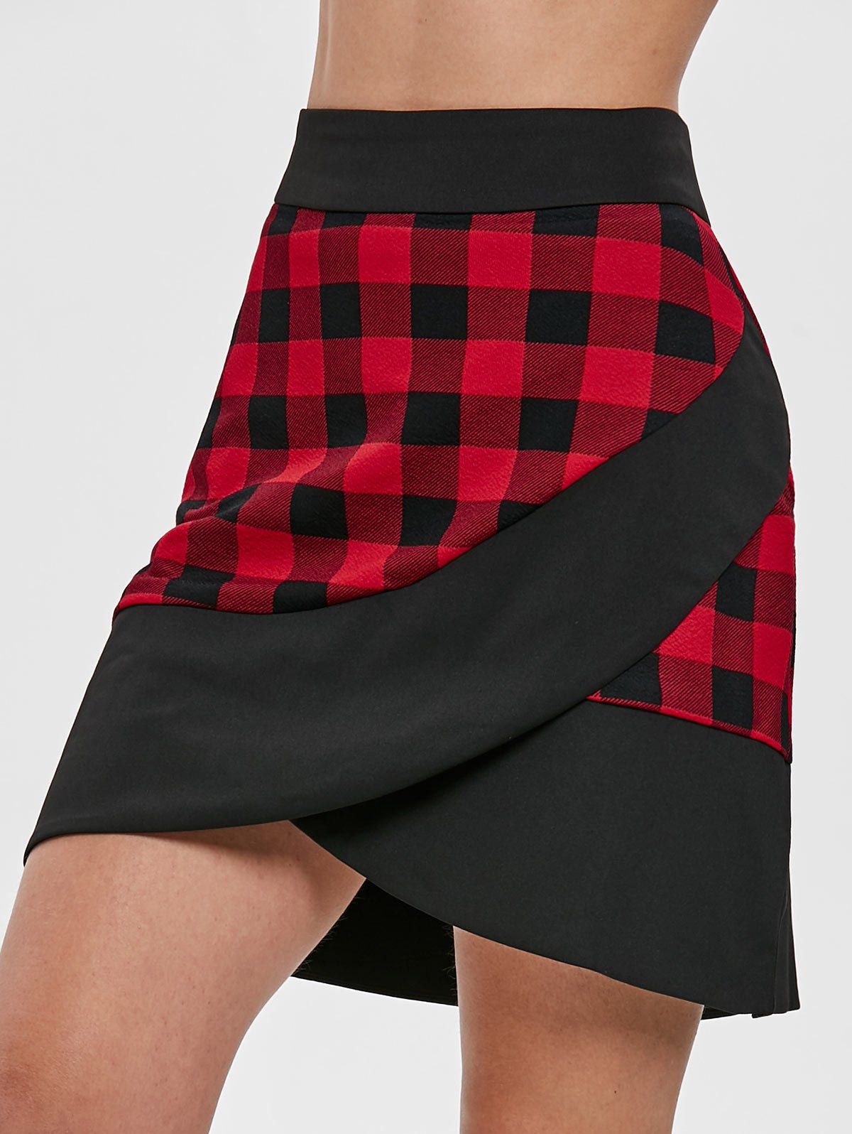 plaid mini skirt 50