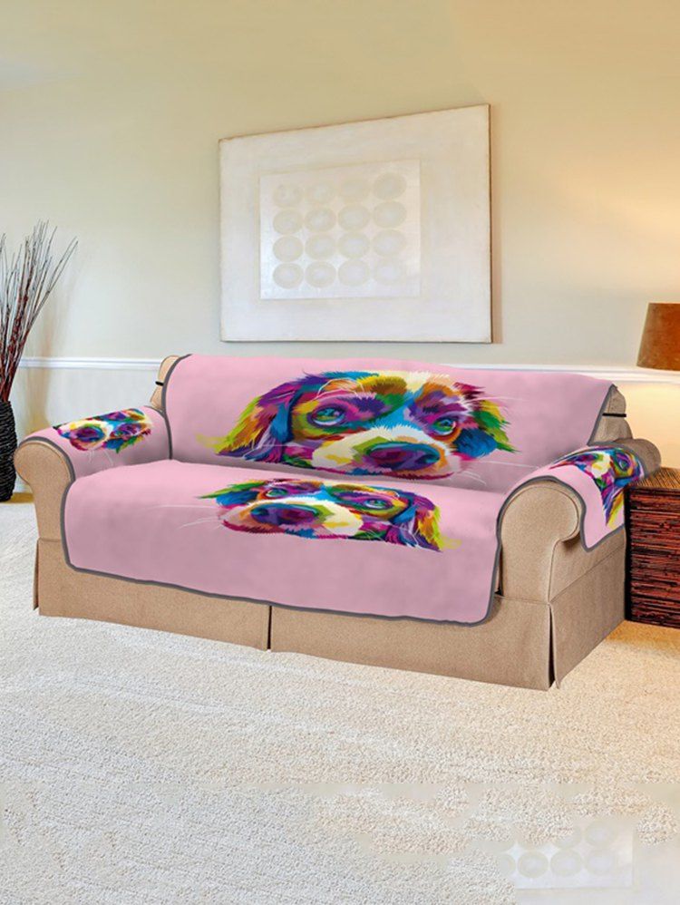 49 Off Unique Dog Pattern Couch Cover Rosegal