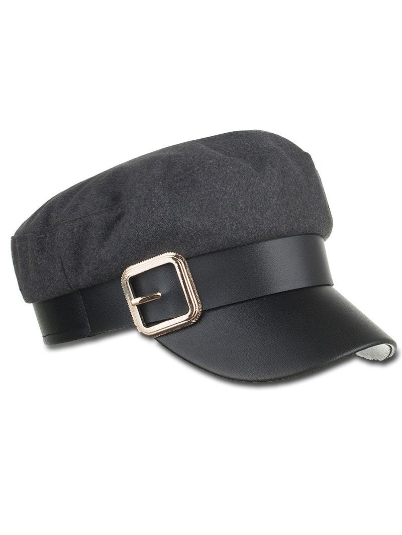 [36% OFF] Metal Buckle Beret Cap | Rosegal