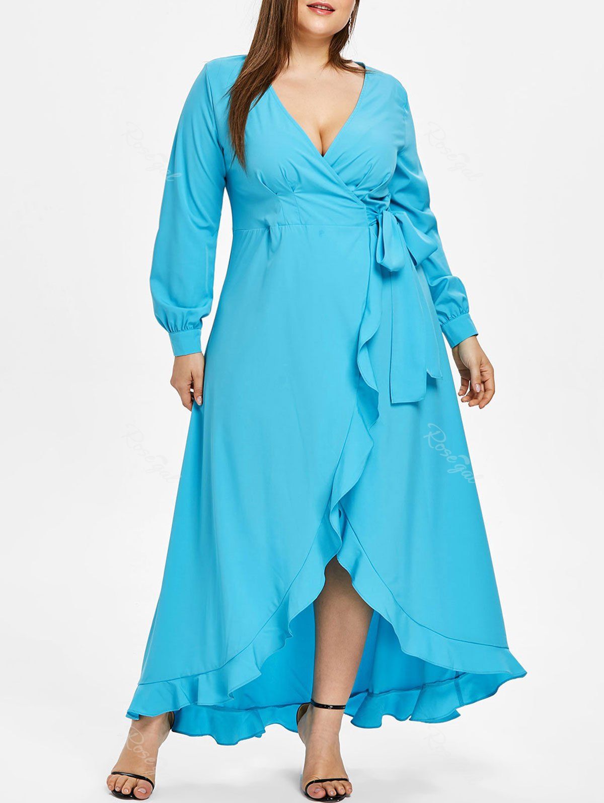 green plus size maxi dress