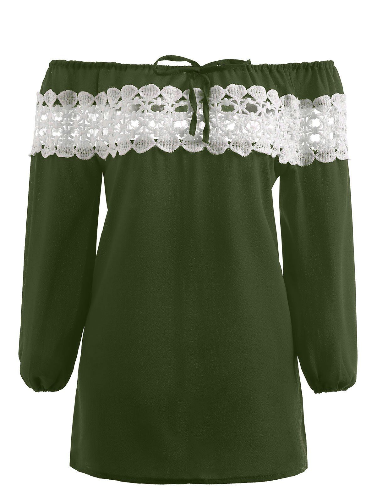 

Panel Off The Shoulder Top, Green