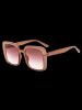 Retro Square Oversize Sunglasses -  