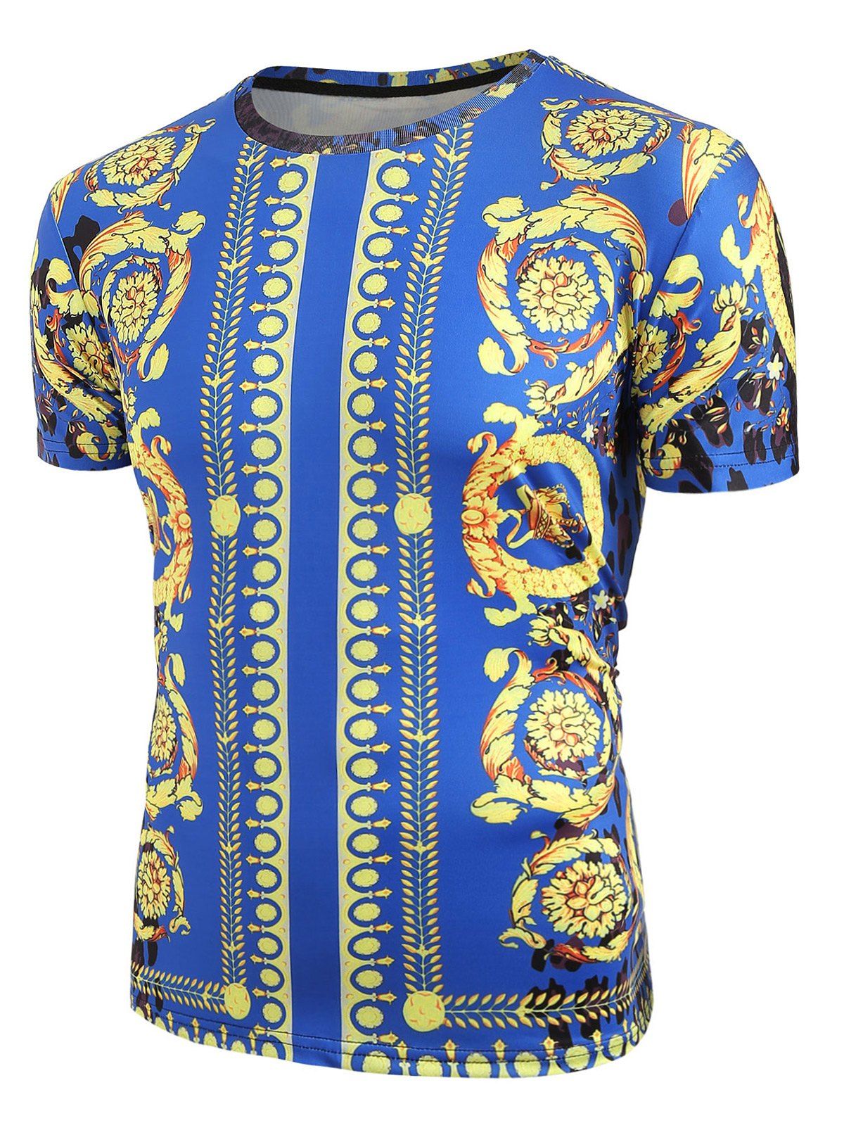

Wheat Pattern Short Sleeves Tee, Multi