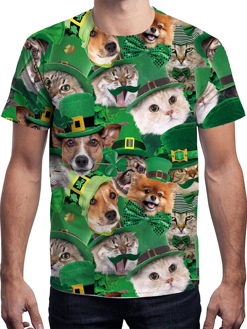 

Animal Print Short Sleeve Tee, Multi