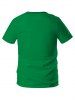 T-shirt 3D Nœud Papillon Imprimé à Manches Courtes - Vert Printemps Moyen M