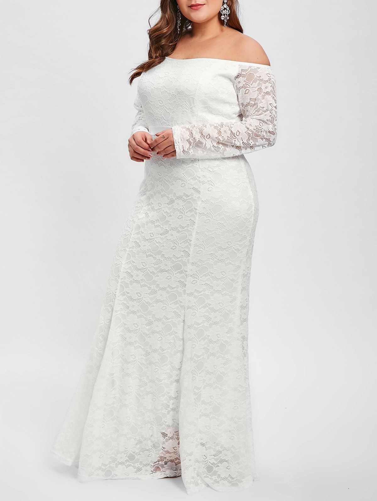 lace maxi dress plus size