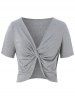 Plus Size Print Layered Midi Dress With Criss Cross Crop Top -  
