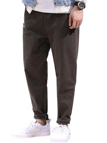 drawstring gecko pattern print narrow feet men's jogger pants