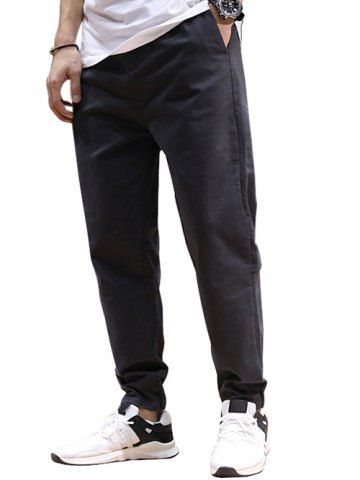 drawstring gecko pattern print narrow feet men's jogger pants