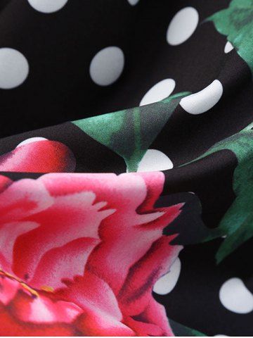 

Vintage High Waist Polka Dot Flare Dress, Multi