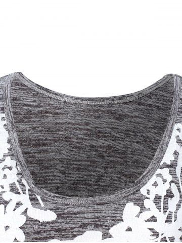 

Plus Size Space Dyed Tank Top, Gray