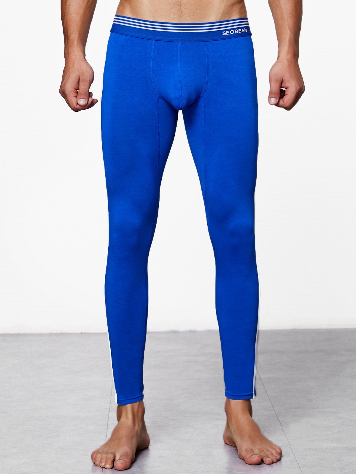 [57% OFF] Close-fitting Solid Color Long Johns | Rosegal