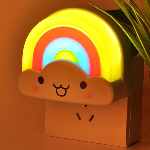 

Creative Mini Voice Control Rainbow LED Night Light, Colorful