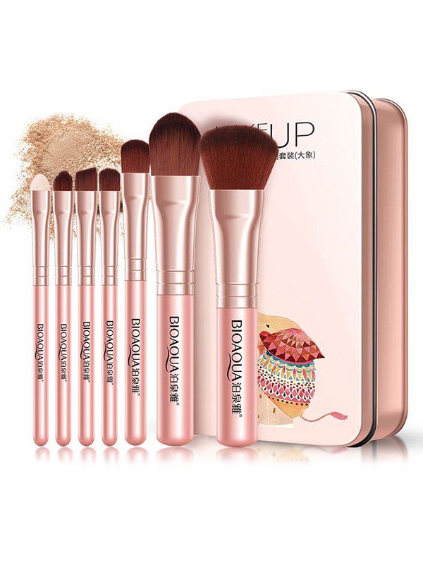 

Portable Cosmetic Tool Makeup Brushes Set, Pink