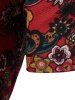 Floral Paisley Print Short Sleeve Shirt -  