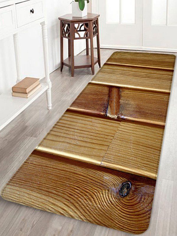 

Wood Pattern Printed Anti-skid Bath Rug