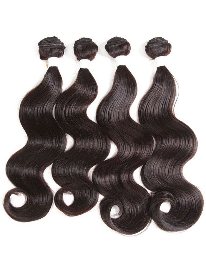 32 Off 4pcs Synthetic Long Body Wavy Hair Weaves Rosegal