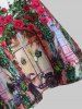 Butterfly Print Swing Sleeveless Dress -  