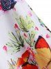 Mini Butterfly Print Sleeveless Dress -  