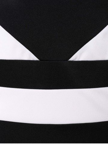 

Plus Size Cami Contrast Bodycon Dress, Black
