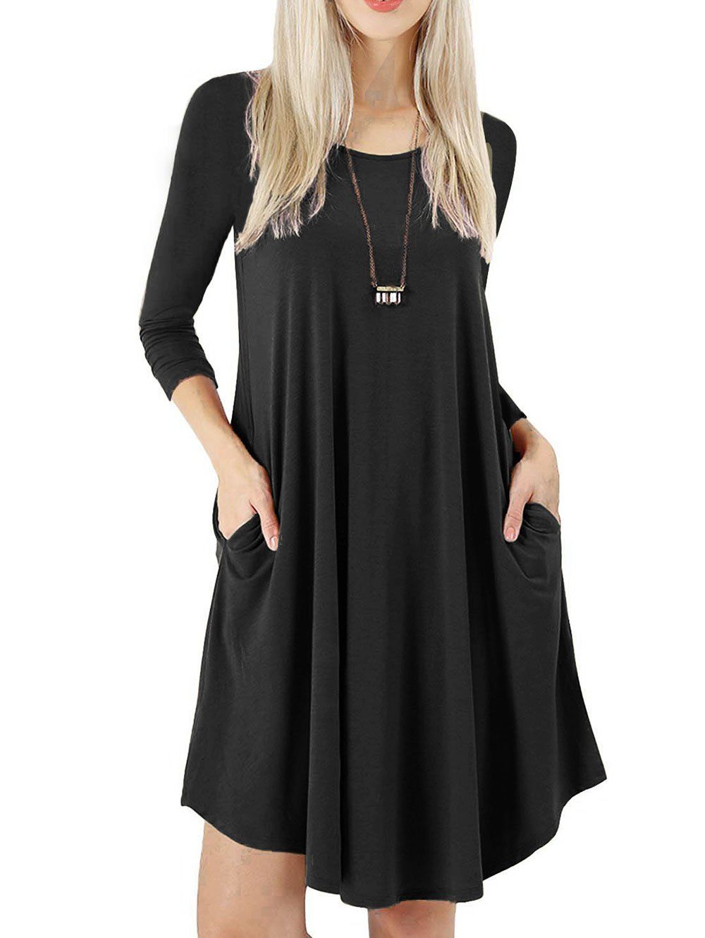 full sleeve flare dress