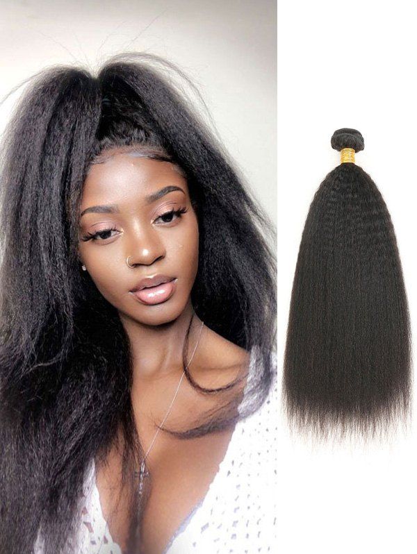 50 Off 1pc Real Human Hair Kinky Straight Virgin Hair Weave