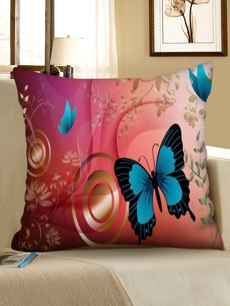 

Print Butterfly Square Sofa Pillowcase, Multi