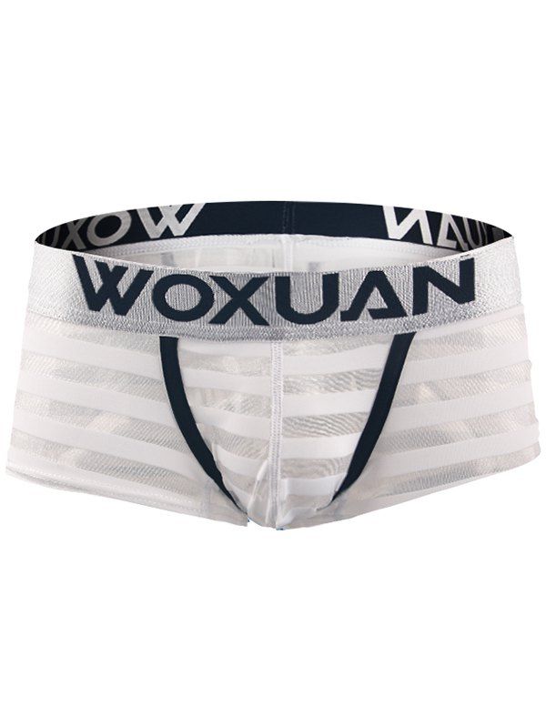 

Ultrathin See-through U Pouch Design Boxers, White
