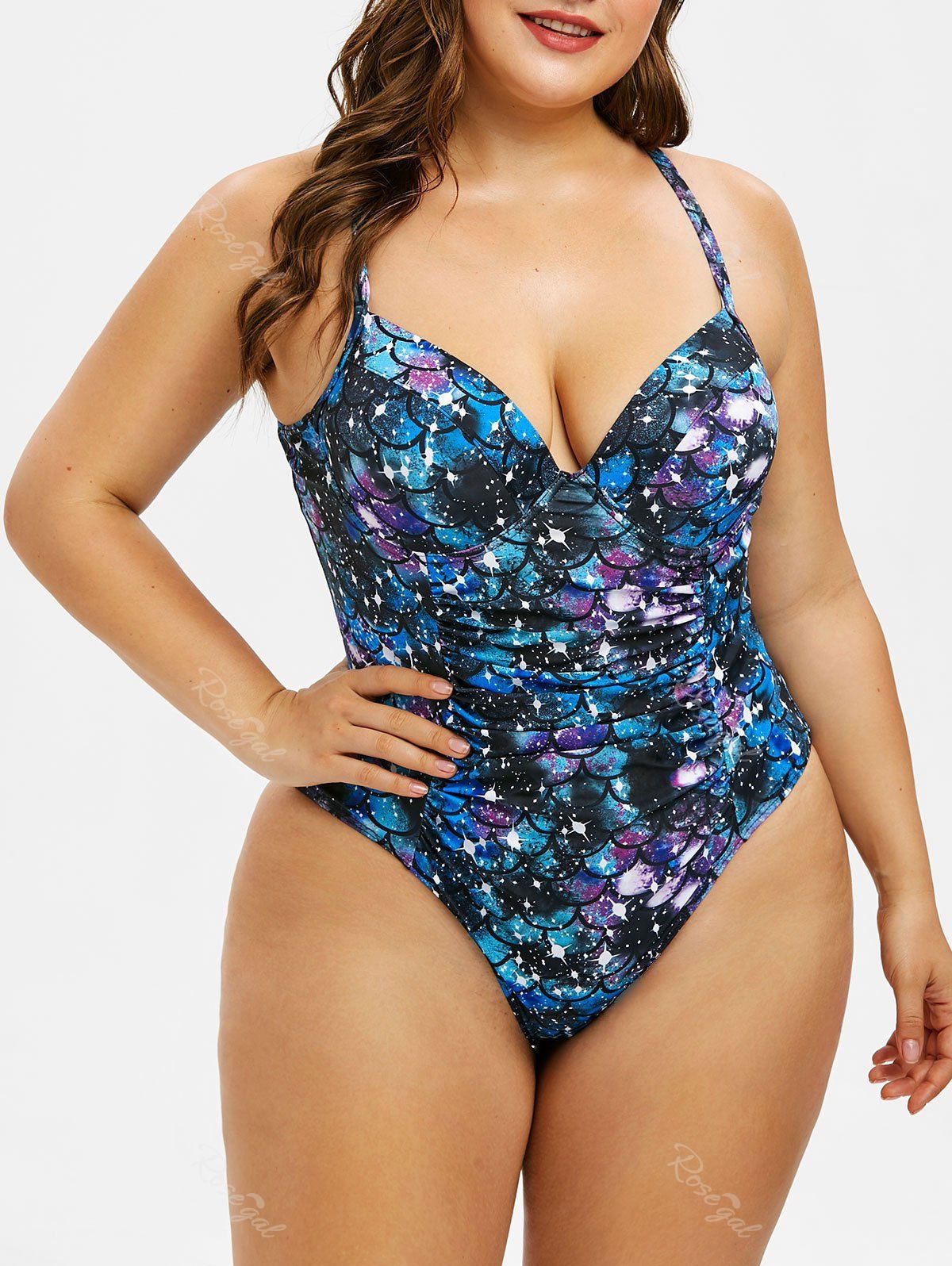 women's plus size mermaid swimsuit