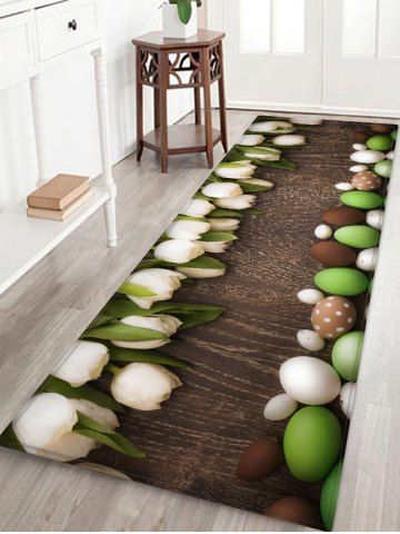 Carpet Rugs Bathroom Carpets Floor Online Rosegal Easter Egg And Flowers Pattern Water Absorption Area Rug