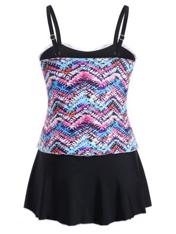 

Plus Size Printed Tankini Set, Multi