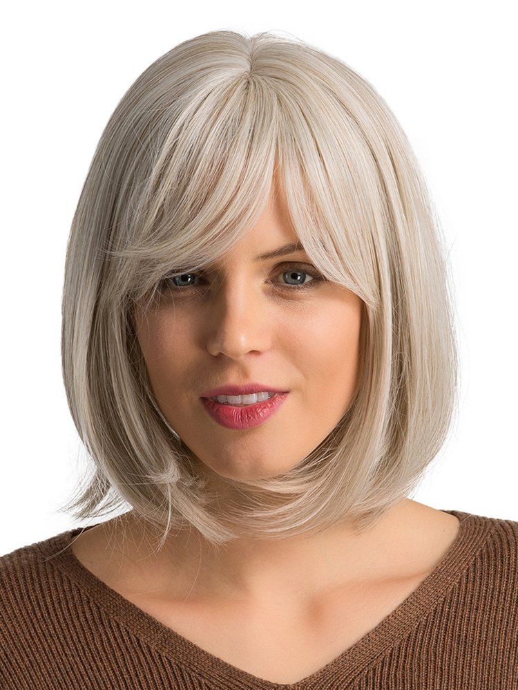 Women Girls Lady Short Side Fringe Costume Party Bob Straight Full