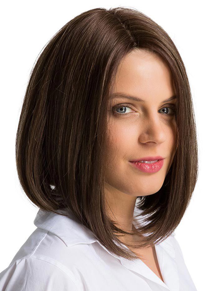 [38 OFF] Short Bob Center Part Straight Human Hair Wig Rosegal