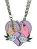 2Pcs Heart Friendship Necklace Set -  