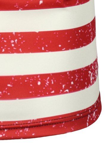 

American Flag Design Short Sleeves T-shirt, Multi-a